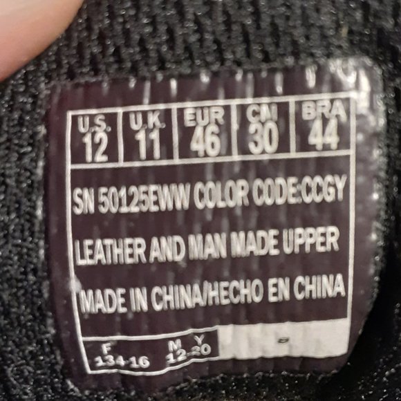 Skechers Men's After Burn Memory Fit Shoes 50125EWW CCGY Size 12 - Picture 7 of 7